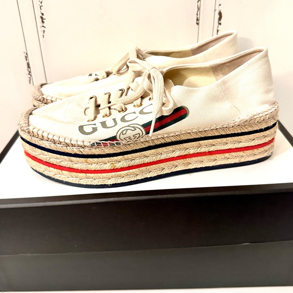 Authentic Gucci Platform Espadrilles - image 5